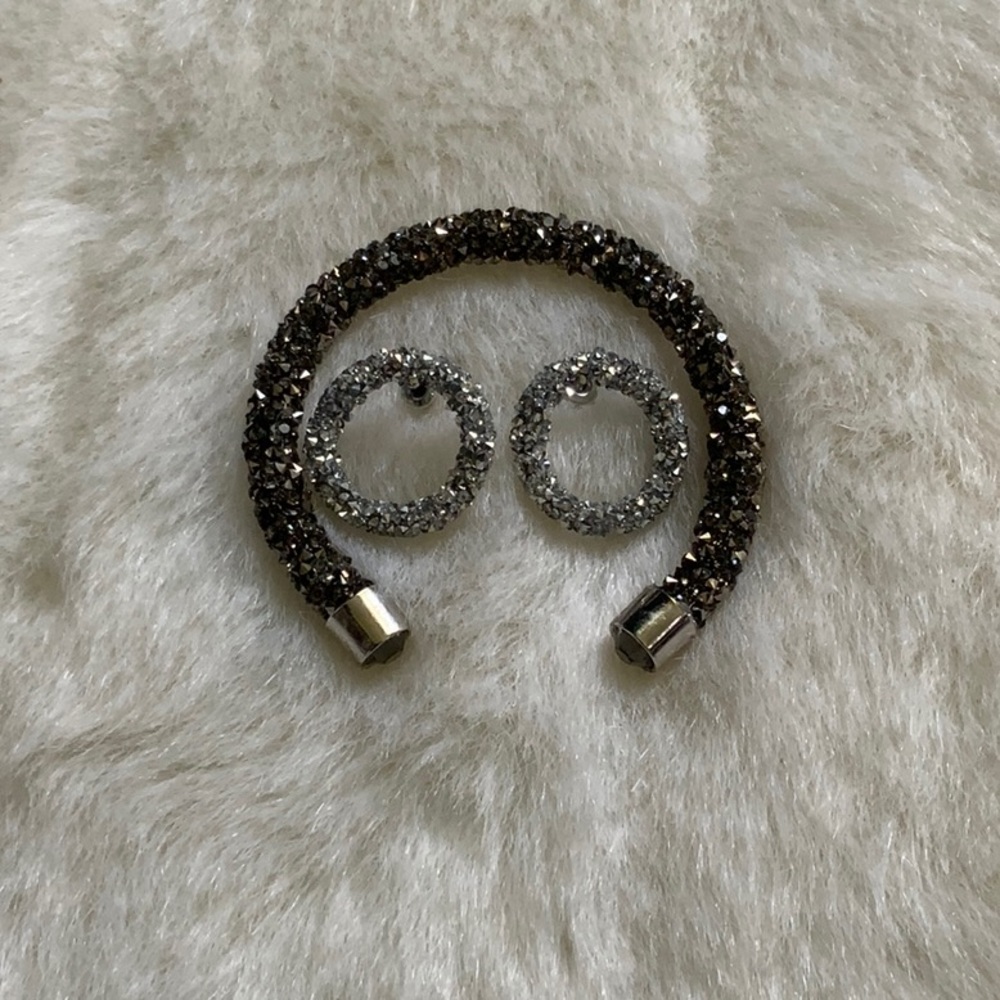 Sparkly Earrings and Bracelet Set